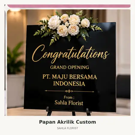 Papan Bunga Akrilik Bulukumba